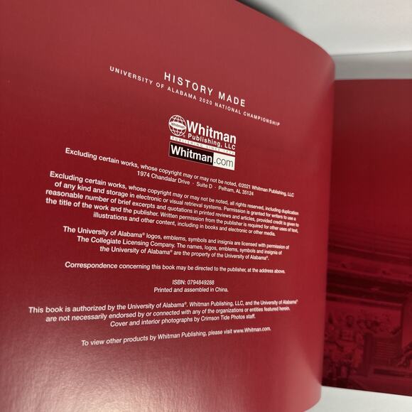 History Made: The 2020 National Champion Alabama Crimson Tide by Tommy Ford - Picture 8 of 11